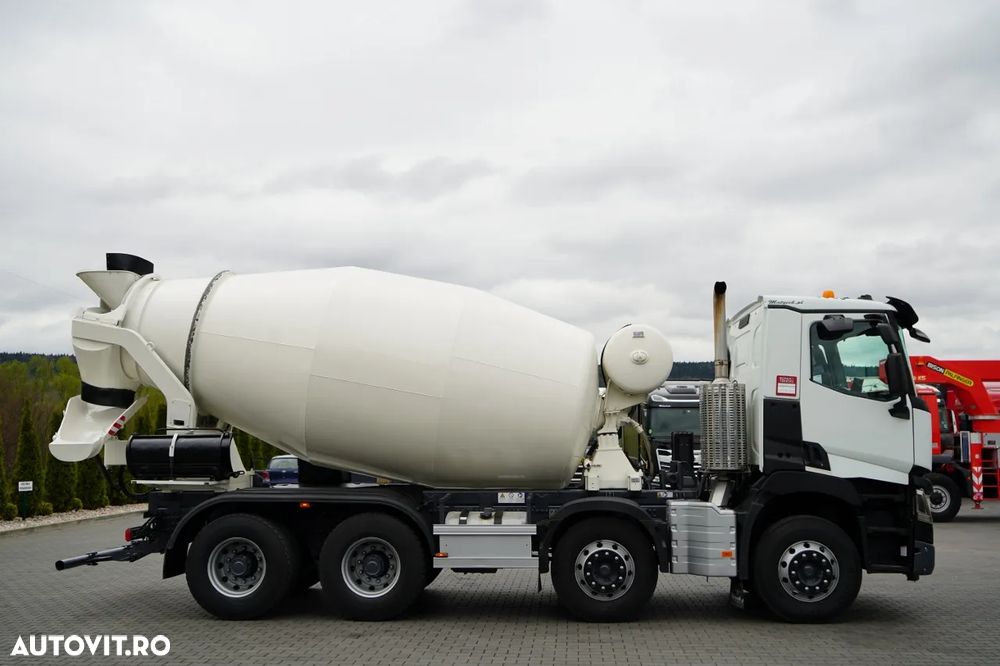 Renault C 430 / 8X4 / BETONIERĂ / MIXER 9 M3 / JANTE DIN ALIAJ / EURO 6 / - 6