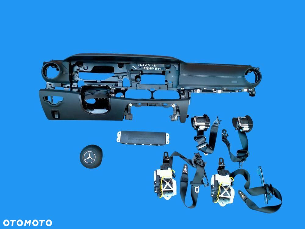 Mercedes E klasa W213 Lift Konsola Skóra Poduszka AirBag PasyDemontaż - 1