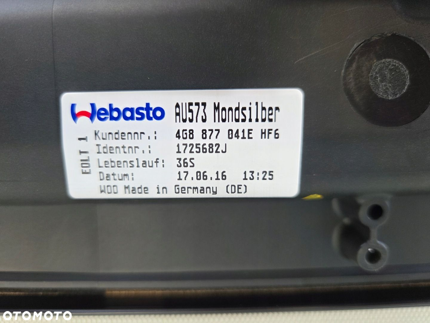 AUDI A7 S7 C7 LIFT SZYBERDACH 4G8877041E - 2