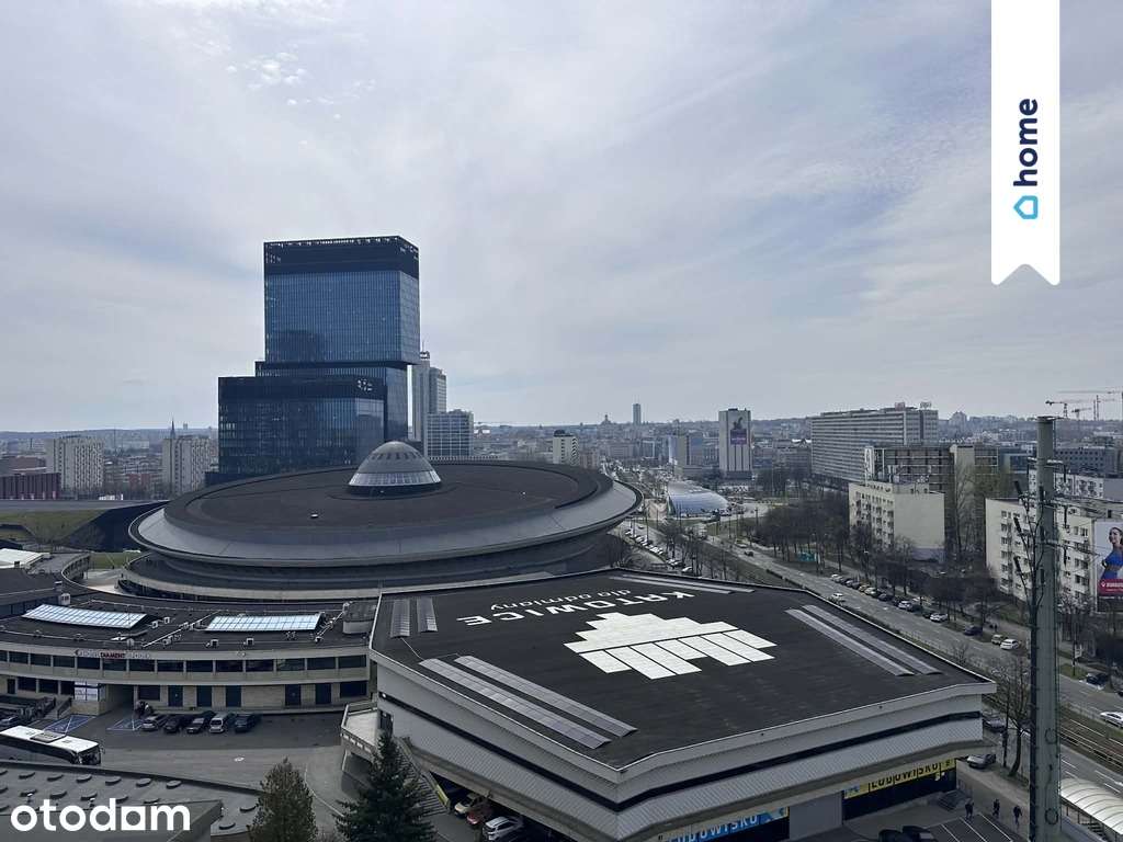 2 pokoje, balkon, panoramiczny widok na centrum
