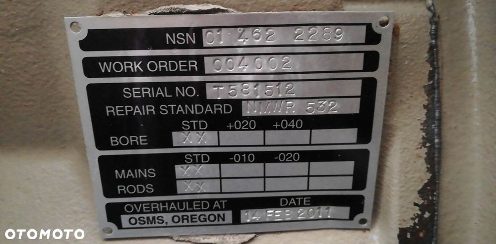 SILNIK JOHN DEERE 4045TF151 POWER TECH 22000 netto - 12