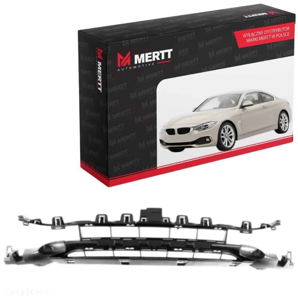 BMW 4 F32 F33 F82 2013-2017 ATRAPA ŚRODKOWA ZDERZAKA przedniego 51117294838 - 1
