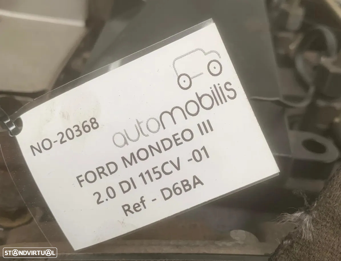 Motor FORD MONDEO III (B5Y) 2.0 16V TDDi / TDCi 115cv Ref - D6BA NO-20368 - 4