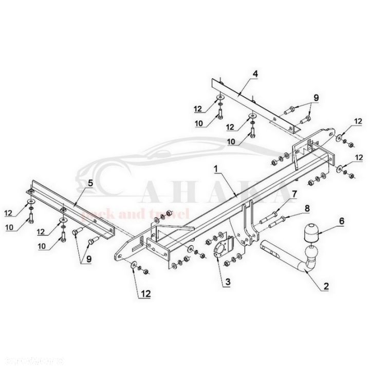 Hak Holowniczy Odkręcany Do Chevrolet Orlando 2010-2018 - 5