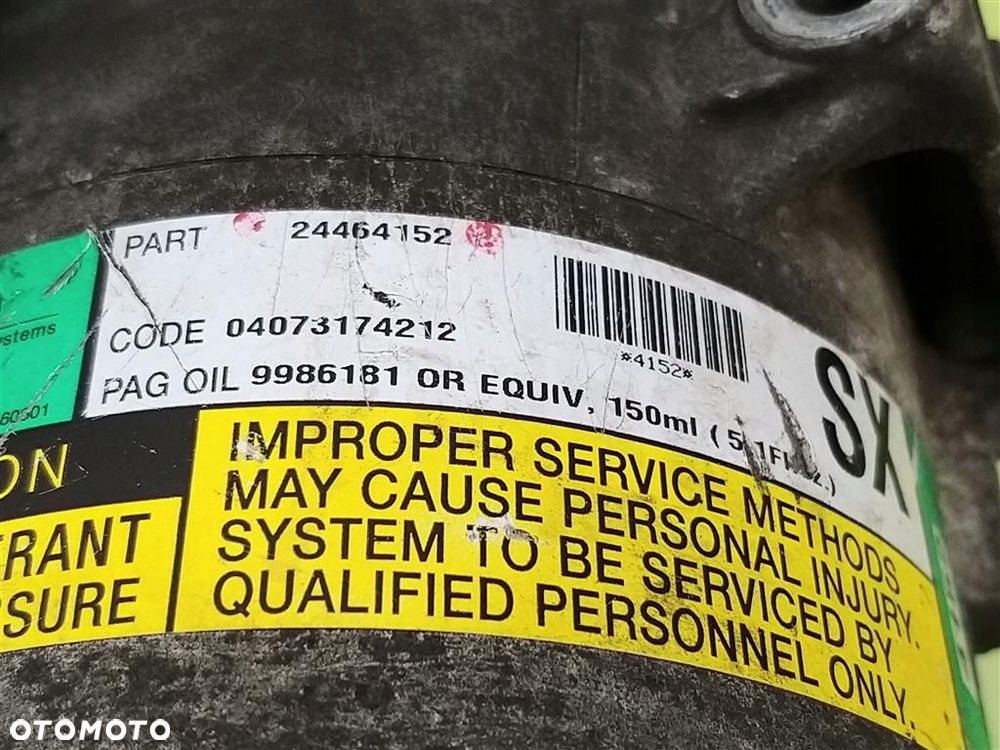 Sprężarka klimatyzacji Opel Zafira A 99-05 2,2 DTI 24464152 - 3