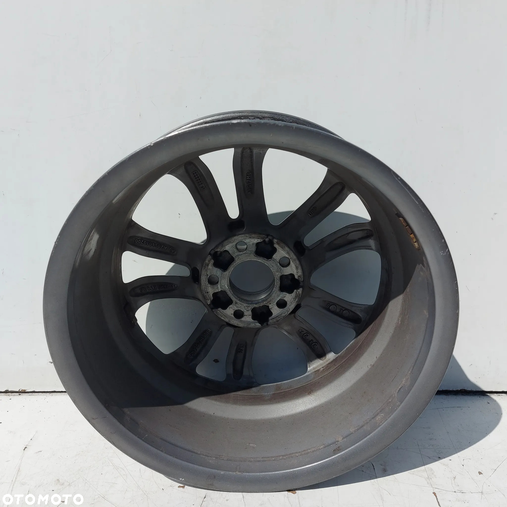 FELGA 17 ALUMINIOWA MERCEDES C W205 ORYGINAL DEMONTAZ 2054010200 7JX17 H2 ET 48.5 - 3