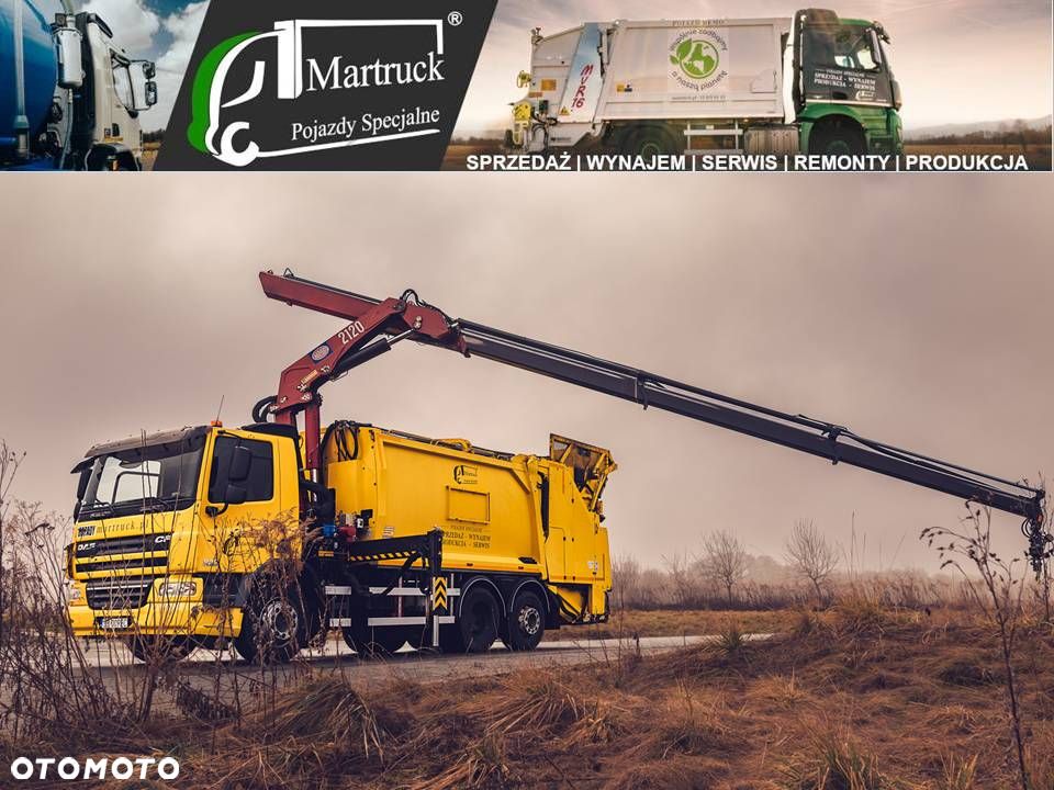DAF FAN CF75 śmieciarka z HDS wynajem, sprzedaż, gwarancja, serwis - 2