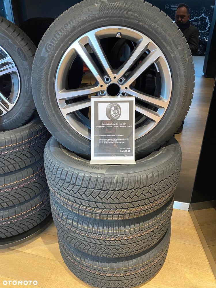 Oryginalne Felgi Mercedes + opony Continental. MERCEDES GLE GLS R20 - 16