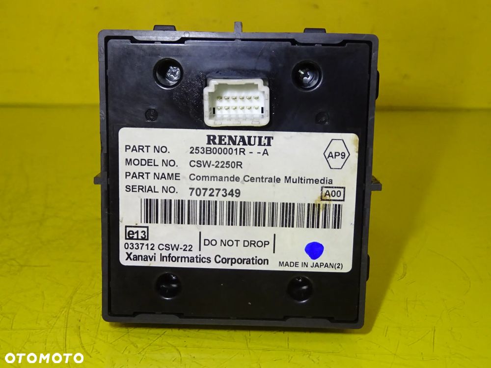 PANEL STEROWANIA MMI NAVI NAWIGACJI RENAULT LAGUNA III ESPACE IV LIFT 253B00001R / 253B00001RA NR2 - 4