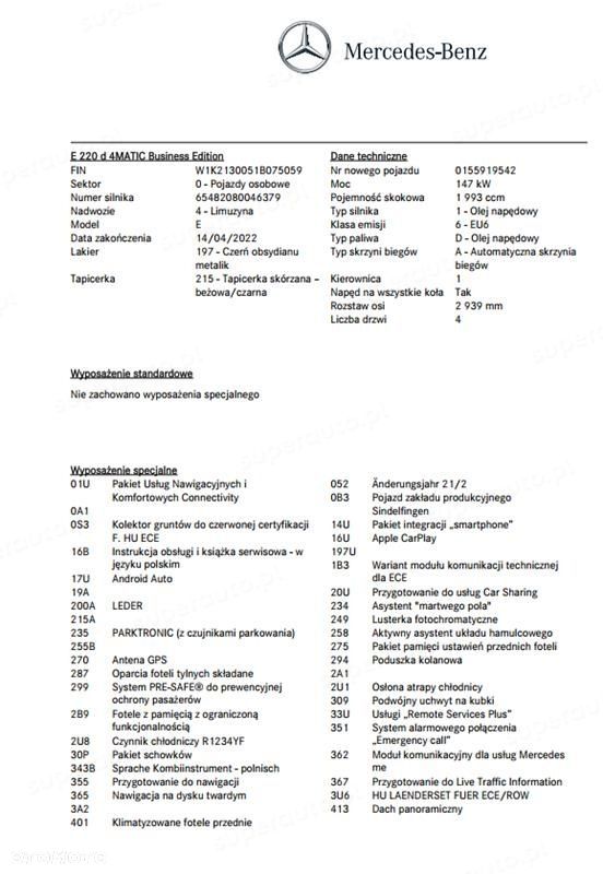 Mercedes-Benz Klasa E 220 d 4-Matic - 35