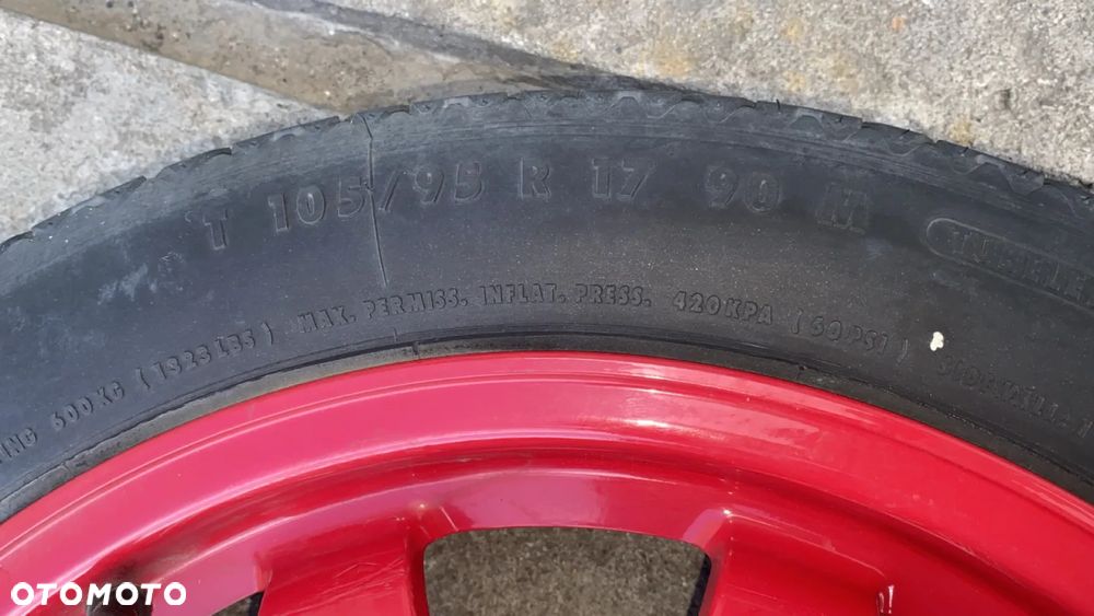 KOŁO DOJAZDOWE ZAPAS 17 105/95 R17 PORSCHE BOXTER 996 - 4