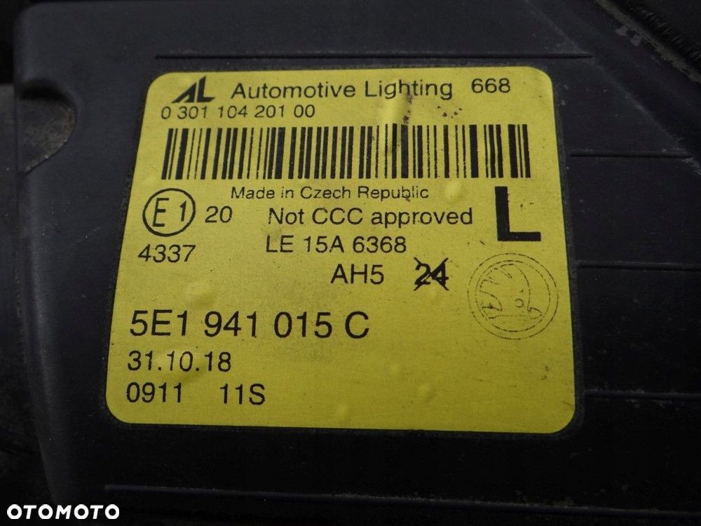 skoda octavia 3 iii lampa zwykla lift 5e1941015c - 8