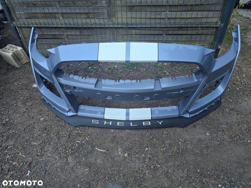 Ford mustang VI lift gt500 zderzak przód ładny oryginał KR3V-17C831-ad l - 1