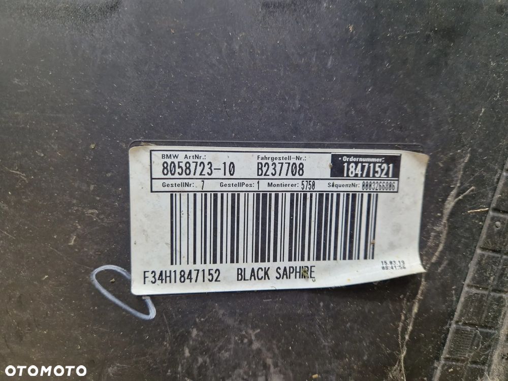 BMW 3 F34 GT ZDERZAK TYLNY TYŁ M-PAKIET 8058723 - 11