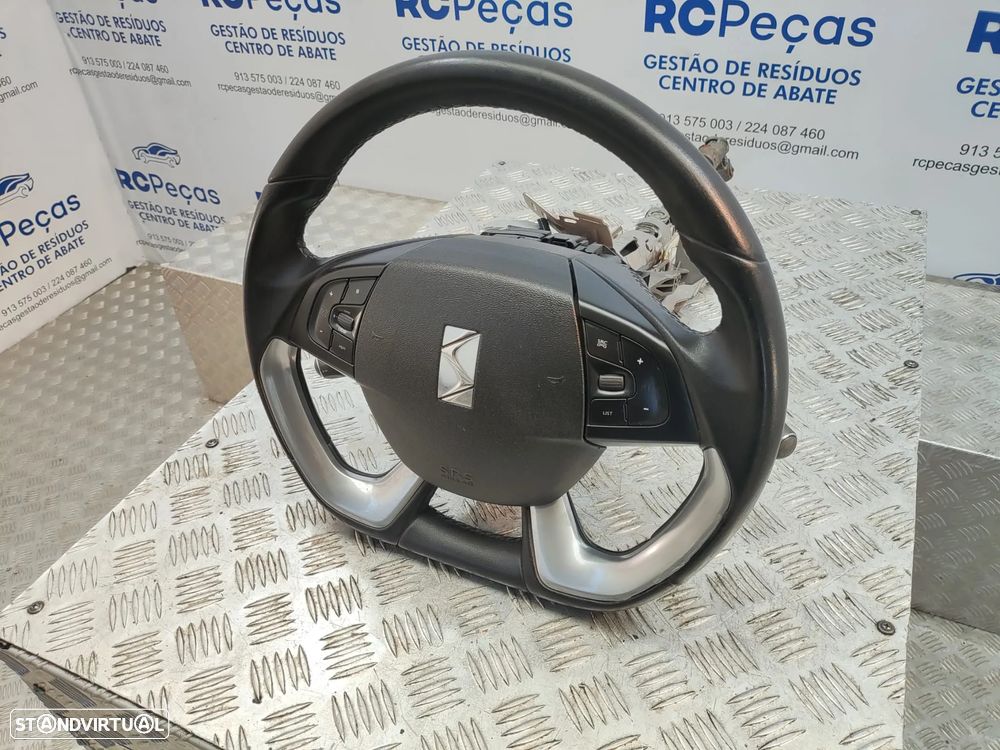 Volante Completo Em Pele Flat Bottom Citroen DS5 - 7