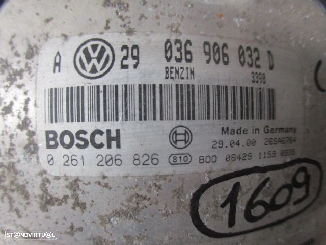 Centralina 036906032D 0261206826 VW GOLF 4 (1J) 2000 1.4I 16V 75CV 5P CINZA ORIGINAL - 4