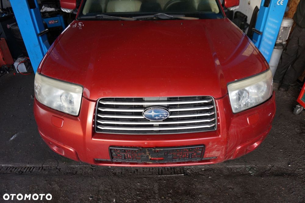 MASKA ZDERZAK BŁOTNIKI LAMPY FORESTER II SG LIFT 33J  SUBARU 2006-2008 CZERWONY GARNET PRZÓD KOMPLETNY - 2