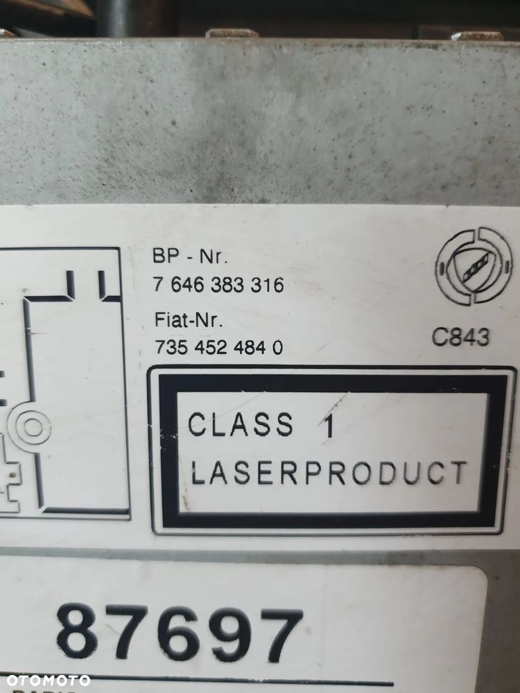 RADIO FABRYCZNE CD FIAT GRANDE PUNTO 7646383316 7354524840 - 6