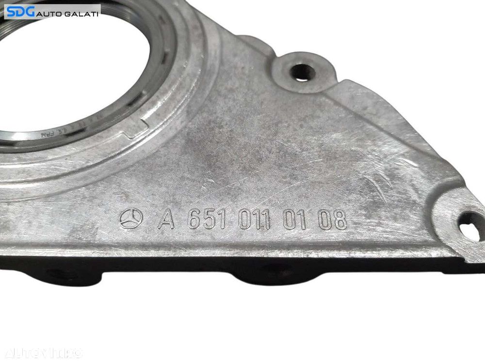 Capac Flansa Simering Vibrochen Arbore Cotit Mercedes ML W166 2.2 CDI 2011 - 2015 Cod A6510110108 [N3235] - 5