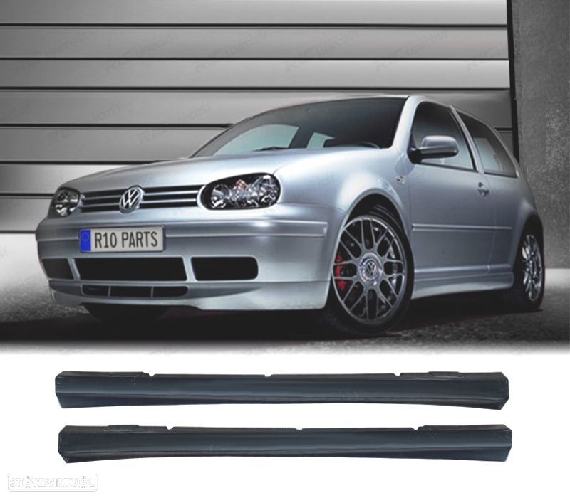 EMBALADEIRAS LATERAIS PARA VOLKSWAGEN VW GOLF 4 IV 97-03 3 PORTAS LOOK GTI 25TH ANNIVERSARY - 1