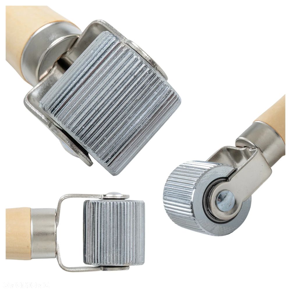 Wałek rolka dociskowa metalowa fazowana 3cm łożysko do mat - 7