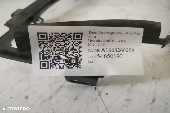 Rama Far Dreapta Originala In Stare Buna Mercedes-Benz  ML  W166 [2011 - 7