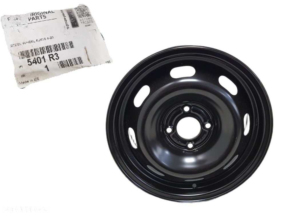 FABRYCZNIE NOWA FELGA STALOWA OPEL CROSSLAND X 15r 6J 4X108 ET20 C3 AIRCROSS C4 CACTUS 207 208 - 1