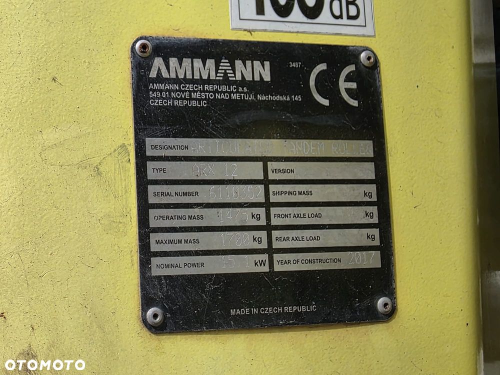 Ammann ARX 12, 2017 ROK, 773 MTH, WAGA 1.5T, - 14
