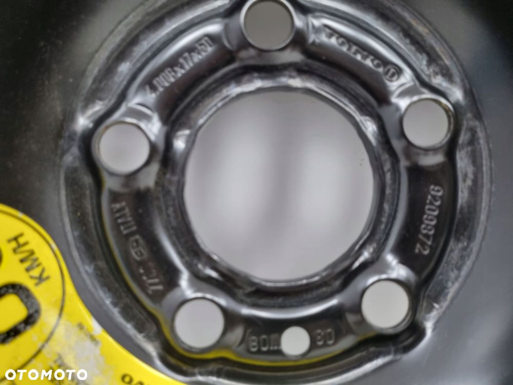KOŁO DOJAZDOWE 125/80 R17 9209872 5x108 dojazdówka Volvo S60 I V70 II S80 I - 3