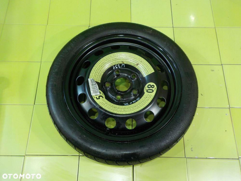 GOLF VI A3 8P GOLF V kolo dojazdowe 125/70/16 5X112 - 1