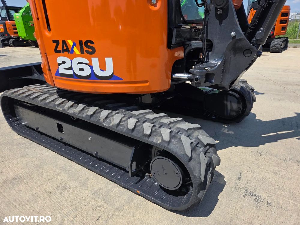 Hitachi ZX26U-6, 2,7tone, 2025, 995h, CUPLA RAPIDA HIDRAULICA+3 CUPE NOI, inst picon pe brate, senile cauciuc 90% ok, latime 1,5m, adancime sapare 3m, ridica 1,7tone, posibilitate leasing 4 ani, CA NOU-PROMOTIE 31.900 EUR+Tva - 24