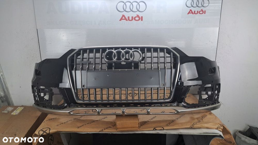 ZDERZAK AUDI A6 C7 4G allroad chrom 2015-2019 LIFT PO LIFTINGU OE - 1