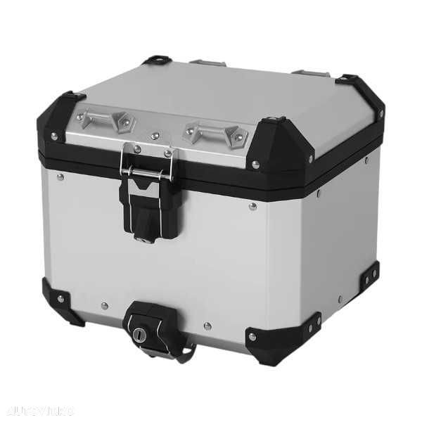 Top Case cutie Aluminiu 38L BMW R1200GS R1250GS F850GS A2125 ARGINTIE - 4