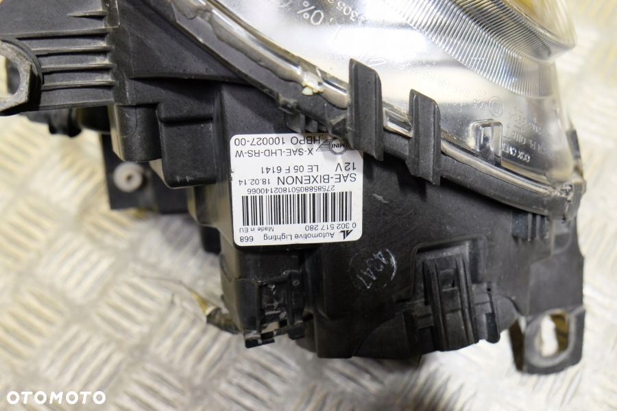 MINI HATCH R56 COOPER S 2006 2007- REFLEKTOR LAMPA BI-XENON CZARNA R USA - 6