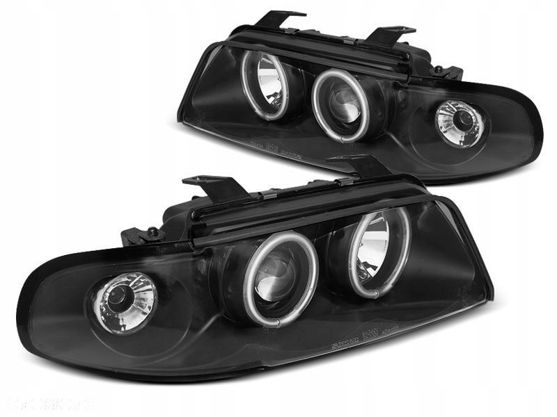 Reflektory Lampy Migacze Led CCFL Tuning Black Czarne Audi a4 b5 8d 1994-98 - 1