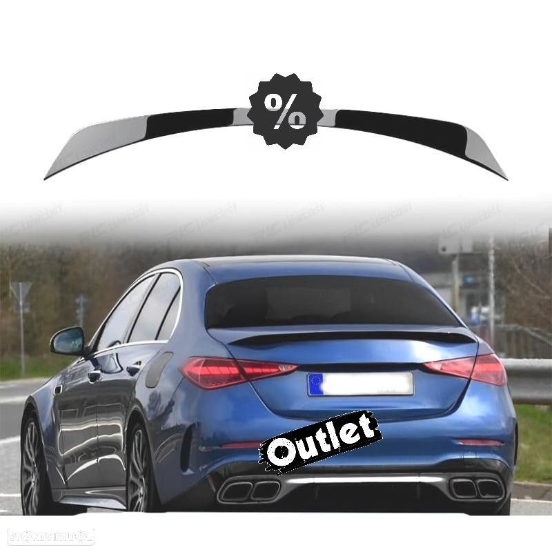 C012889C1 AILERON MERCEDES CLASE C W206 21- PRETO BRILHANTE LOOK AMG C63 - 1