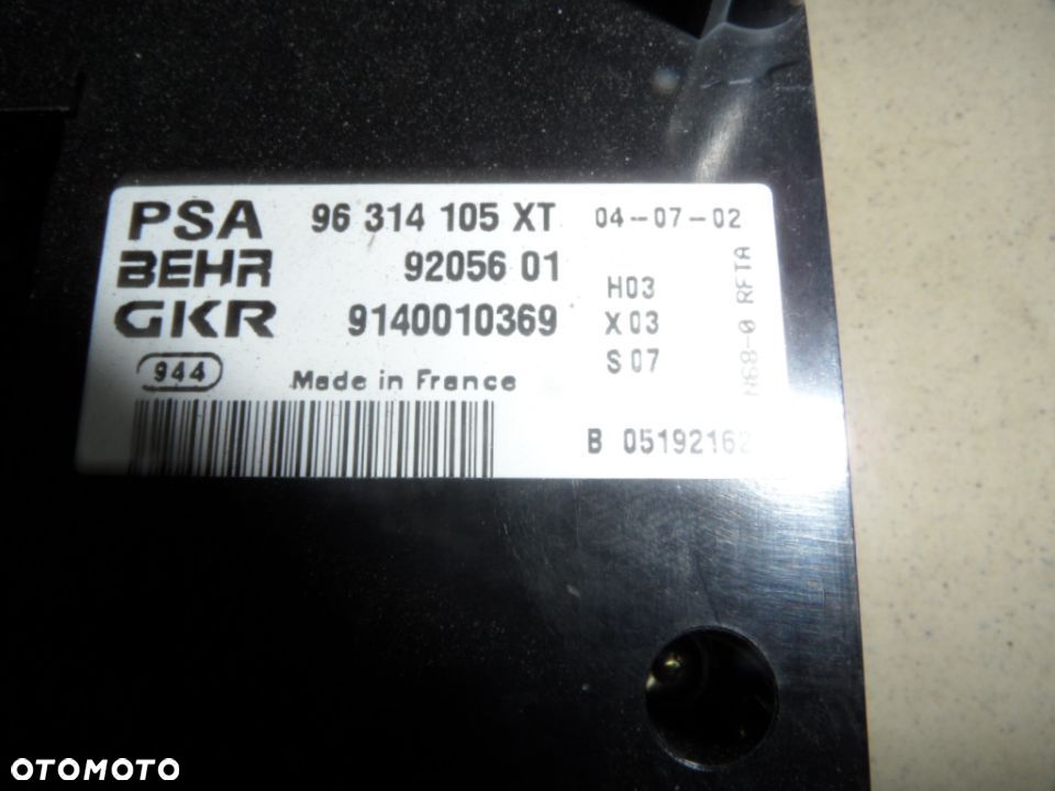 PANEL NAWIEWU CITROEN XSARA 96314105XT - 3