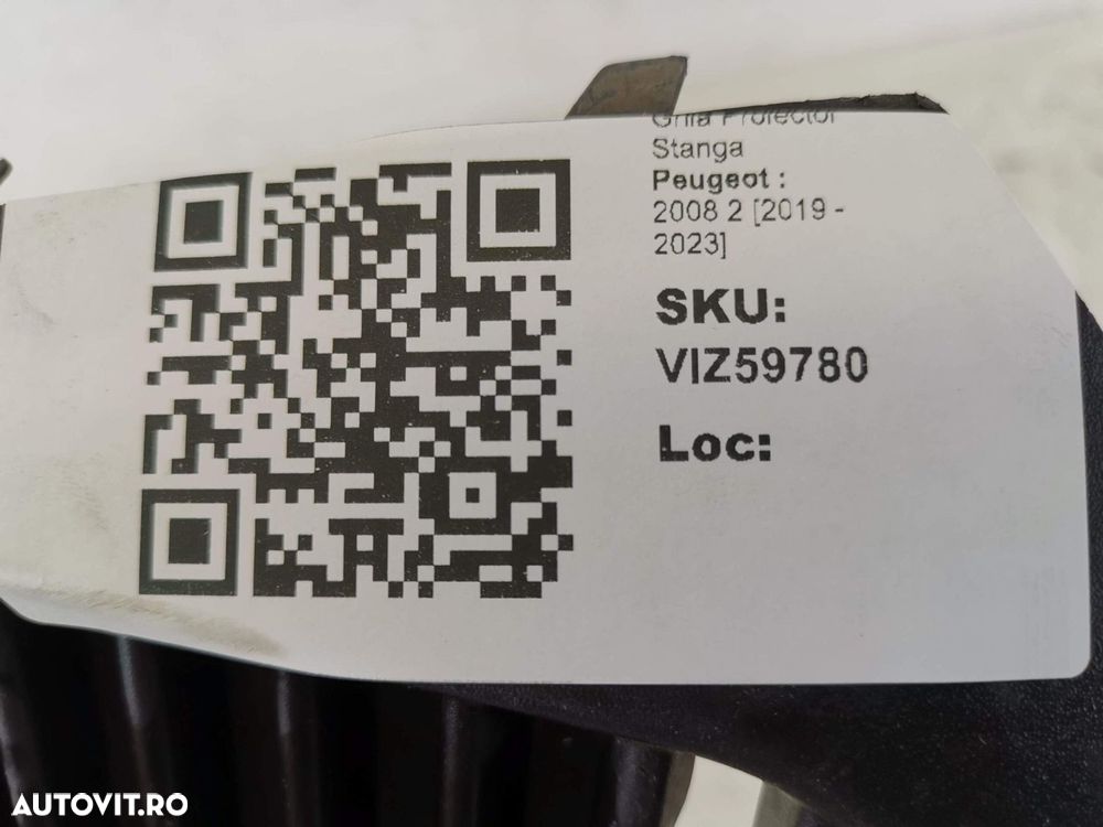 Grila Proiector Stanga Peugeot  2008 2 2019 2020 2021 2022 2023 Origin - 8
