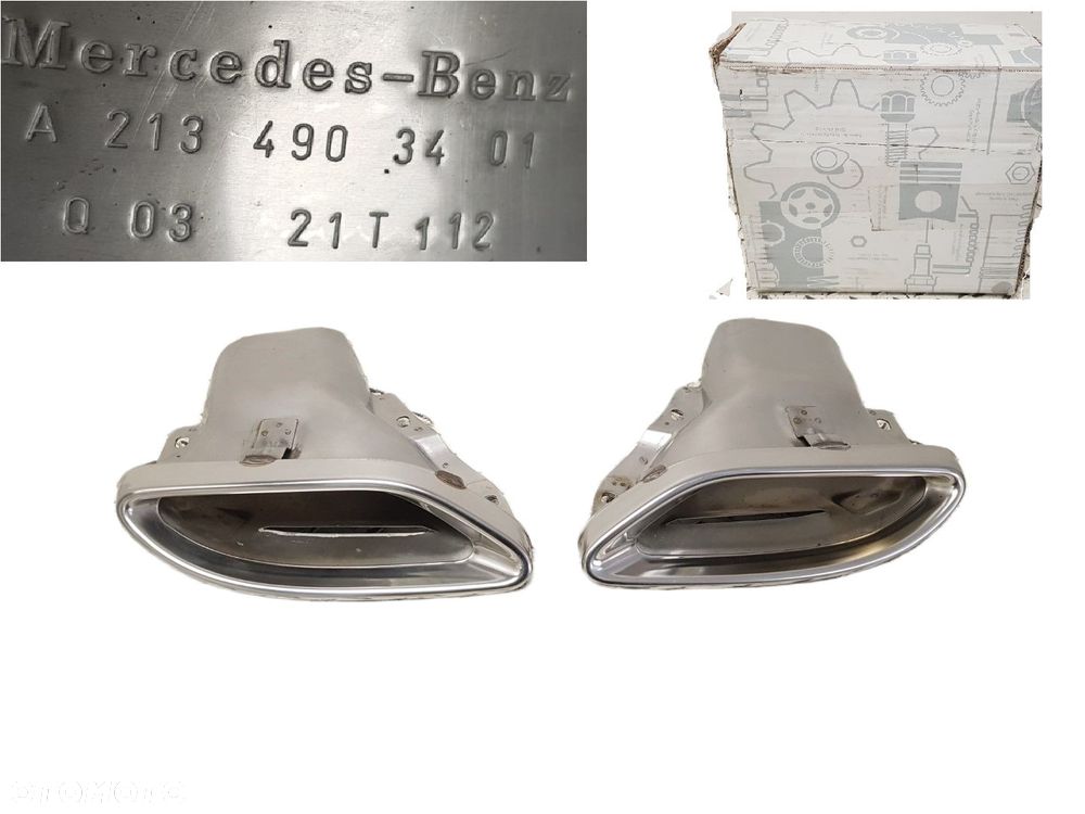 ORYGINALNA ŁADNA KOŃCÓWKA WYDECHU PRAWA MERCEDES E-KLASA W213 16-23 A2134903401