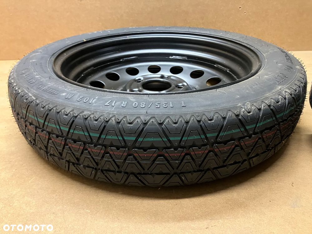 KOŁO ZAPASOWE DOJAZDÓWKA BMW E60 E61 ZESTAW 17 CALI 135/80/17 LEWAREK KLUCZ KLIN STYROPIAN WYPEŁNIENIE ORYGINAŁ - 6