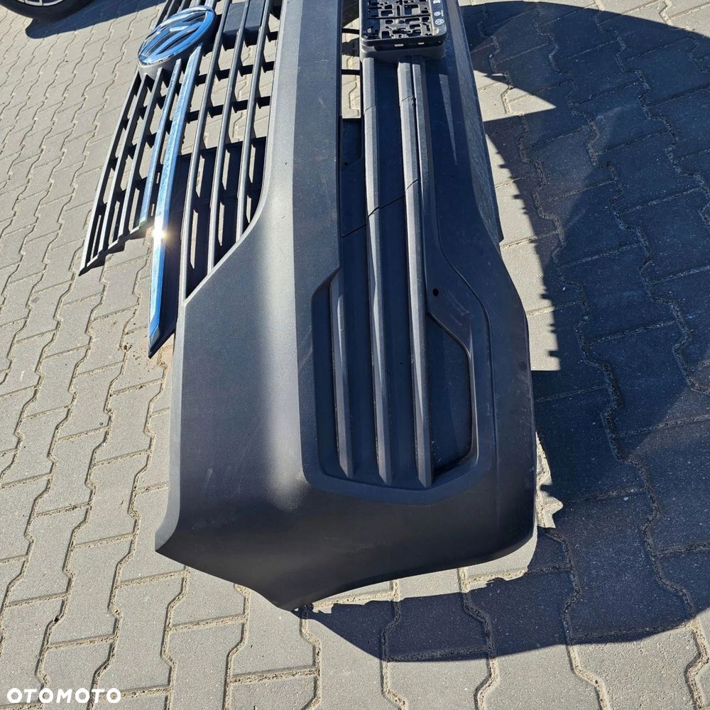 VW T6.1 TRANSPORTER zderzak przód czarny STRUKTURA - 2