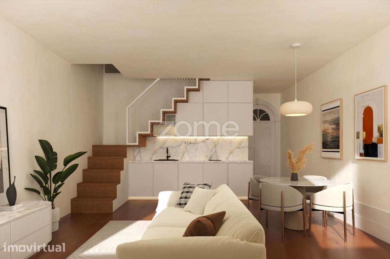 Apartamento T0+1 duplex frente Cedofeita Porto (Fração G) - Grande imagem: 2/11