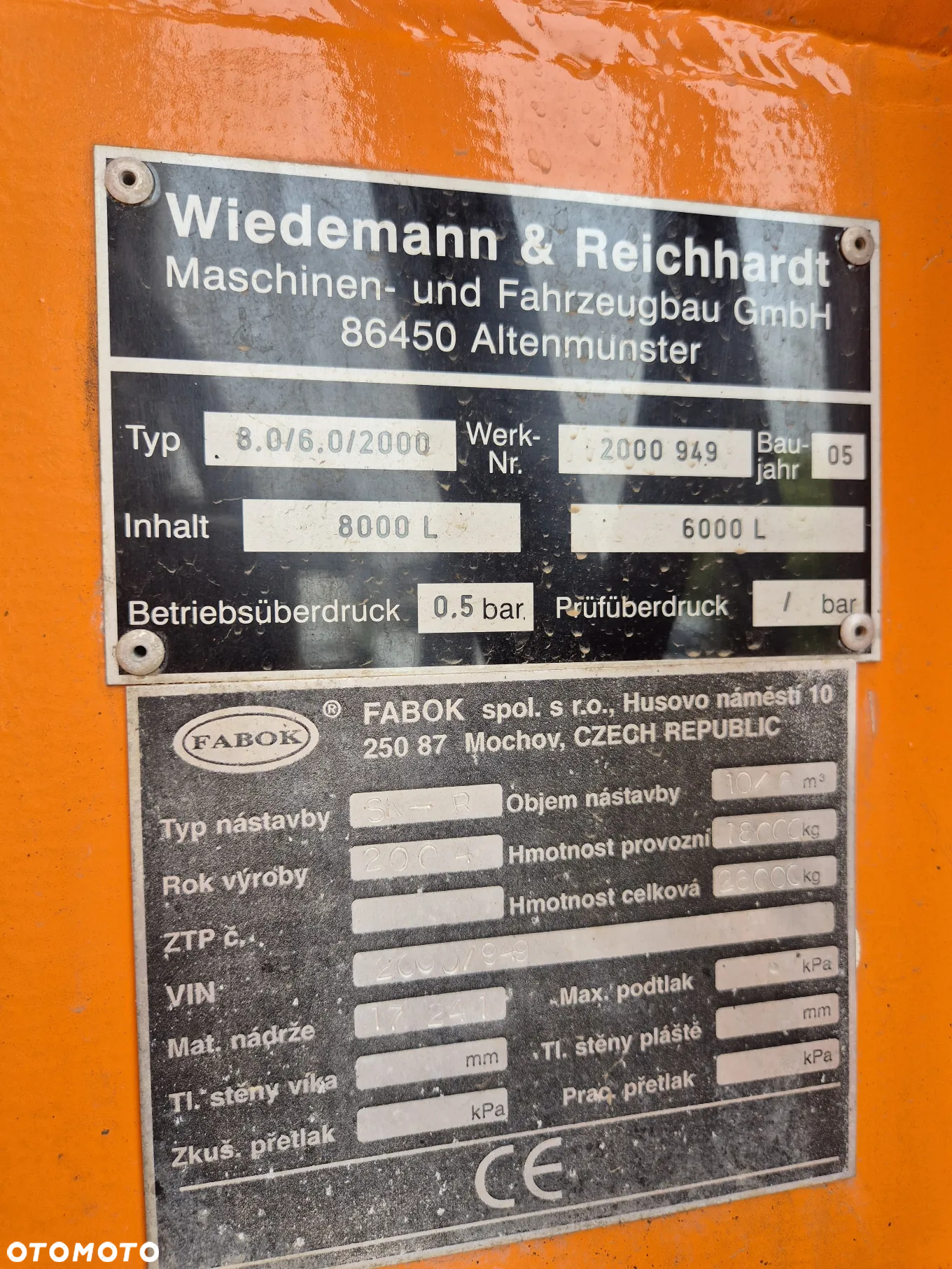 Mercedes-Benz ACTROS 3344 A 6X6  / 6X6 / WIEDEMANN KW 3000 / WÓZ ASENIZACYJNY / UNIKATOWA ZABUDOWA / SERWISOWANY /  PIERWSZY WŁAŚCICIEL / 8000L - 6000L / - 35