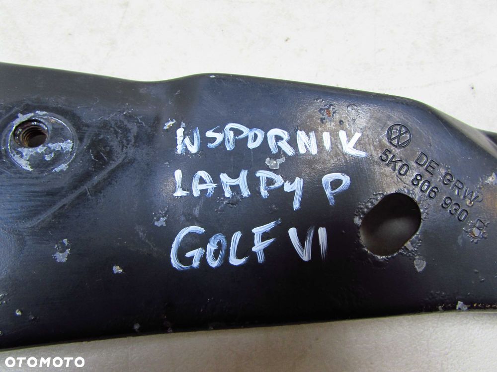VW GOLF VI 08-12 WSPORNIK MOCOWANIE LAMPY PRAWY 5K0806930B - 6