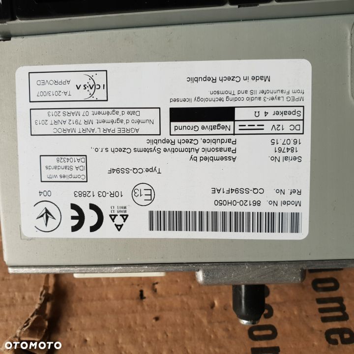 TOYOTA AYGO II RADIO CD 86120-0H060 86120-0H050 - 3