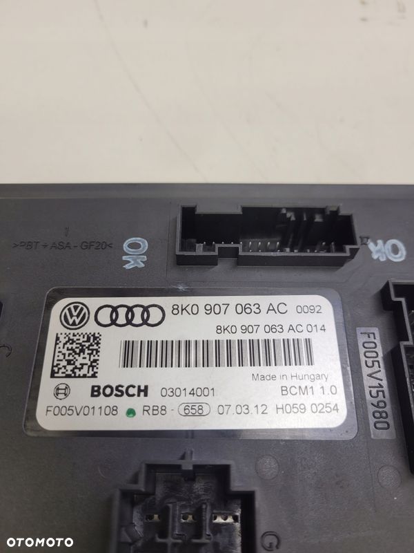 MODUŁ KOMFORTU AUDI A4 B8 A5 8T Q5 8R 8K0907063AC - 3