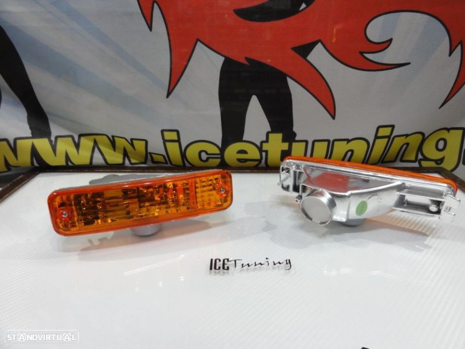 Piscas frontais + lâmpadas de pisca diaden vision para Honda Civic 88-90, Honda CRX 88-89 fundo Laranja EURO look - 11