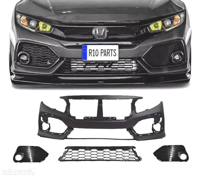 PARA-CHOQUES FRONTAL HONDA CIVIC 16-20 LOOK SI - 1