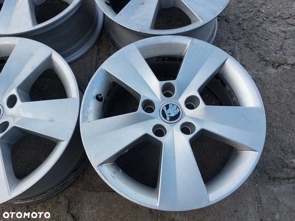 SKODA SUPERB III FELGI ALUMINIOWE R16 6.5J ET41 5X112 ORYGINAŁ! 3V0601025 - 5