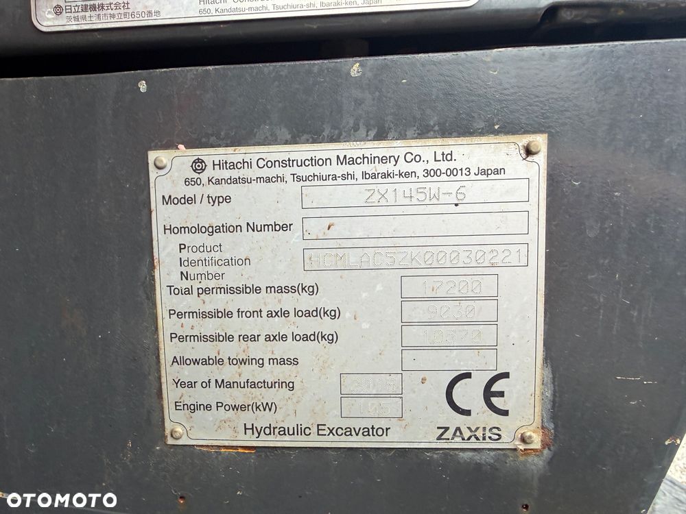 Hitachi Zx140w ZX 140 W-6 koparka kołowa z Gwarancją - 2